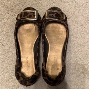 Ann Taylor leopard flats